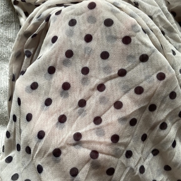 Polka Dot Mesh Blouse - Picture 3 of 3